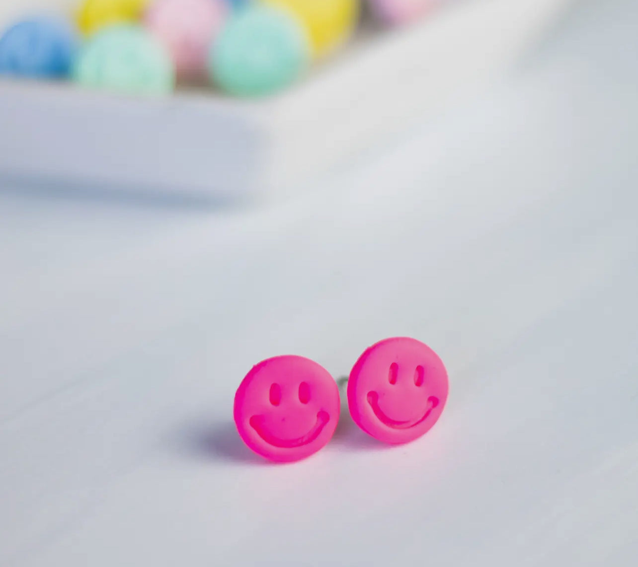 Mini Smiley Face Studs