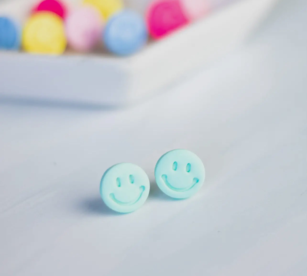 Mini Smiley Face Studs