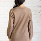 Keeping it Real Brushed Melange Hacci Long Sleeve Tee in Mocha