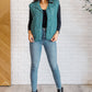 Layering Queen Quilted Puffer Vest in Hunter Green