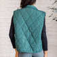 Layering Queen Quilted Puffer Vest in Hunter Green