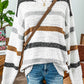 Striped Popcorn Knit Sweater