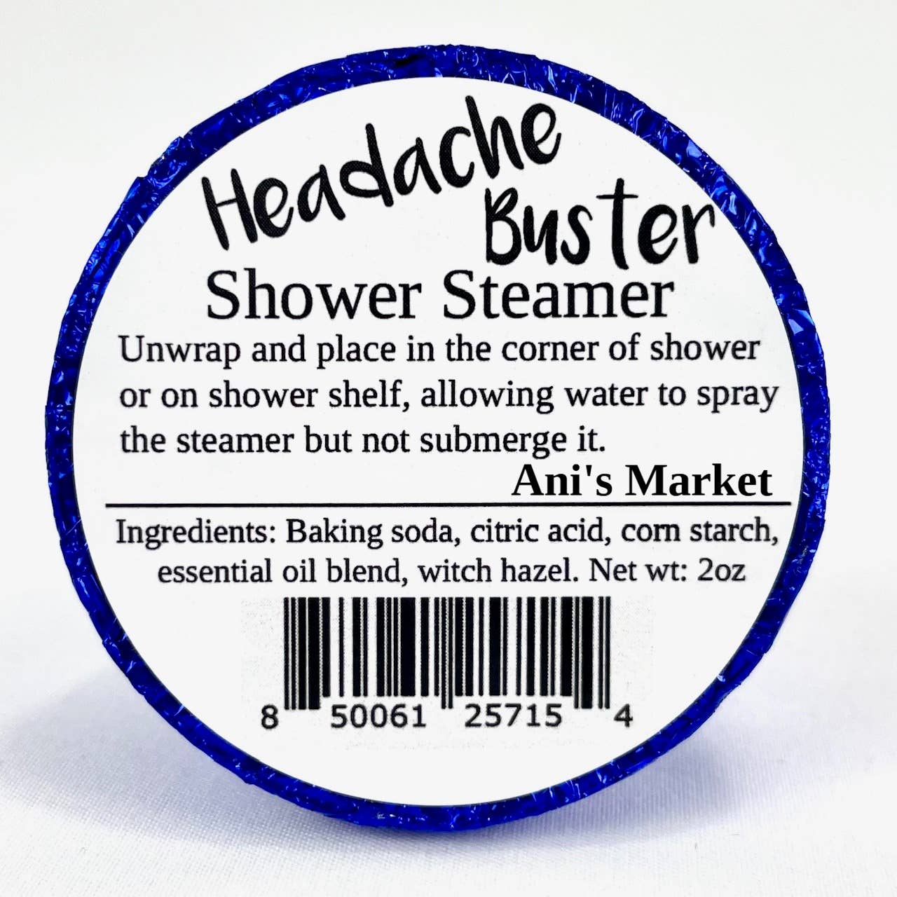 Natural Essential Oil Shower Steamers/Bombs -Headache Buster